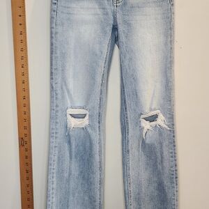 Flying Monkey Distressed Light Blue Kids Jeans